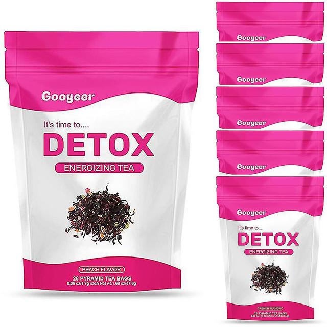 140PCS Detox Tea -all-natural Supports Healthy Weight Helps Reduce Bloating 28PCS is 1 Box -CH -GLS 3Box on Productcaster.