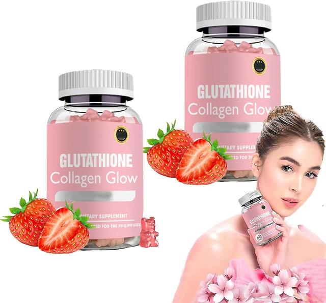 Glutathion Collagène Glow Saveur Fraise 60 Bonbons Gélifiés à Croquer Bio, Glutathion Collagène Glow Gommies, Bonbons Gélifiés Coréens au Collagène... on Productcaster.