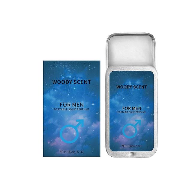 unbrand Bálsamo sólido para hombre Bálsamo portátil duradero Fresh Solid Eau Toilette 10g Azul on Productcaster.