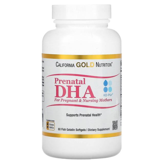 California Gold Nutrition, Prenatal DHA for Pregnant and Nursing Mothers, 450 mg, 60 Fish Gelatin So on Productcaster.