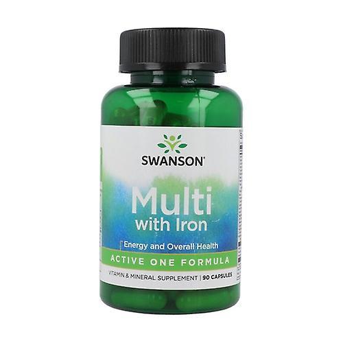 Swanson Active One Multivitamin with Iron 90 capsules on Productcaster.