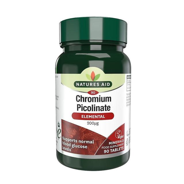 Natures aid chromium picolinate 200μg elemental 90s on Productcaster.