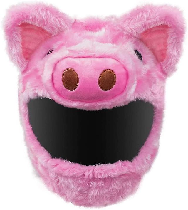 Housse de casque de Moto, cochon rose housse de casque de moto no peluche helle casque intgral housse de beskyttelse plaisir no plein luft tui de c... on Productcaster.