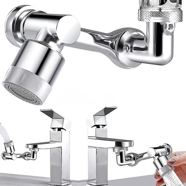 Wasserhahn Luftsprudler 1080 Schwenkbarer doppelfunktion wasserhahn strahlregler perlatoren fr wasserhhne verlngerung booster dusche aufsatz (1ks) on Productcaster.