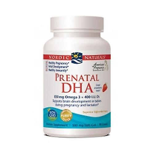 Nordic Naturals Prenatálna DHA, Jahoda 90 Softgels (balenie po 4) on Productcaster.