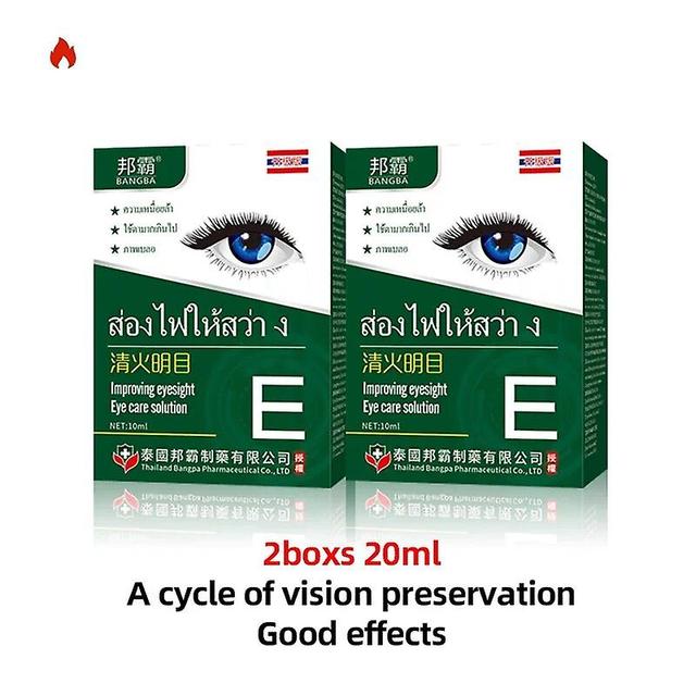 Tib Eyesight Improvement Eye Drops For Eyes Pain Dry Itchy Fatigue Vision Improve Houttuynia Cordata Care Medicine Thailand Formula 2box on Productcaster.