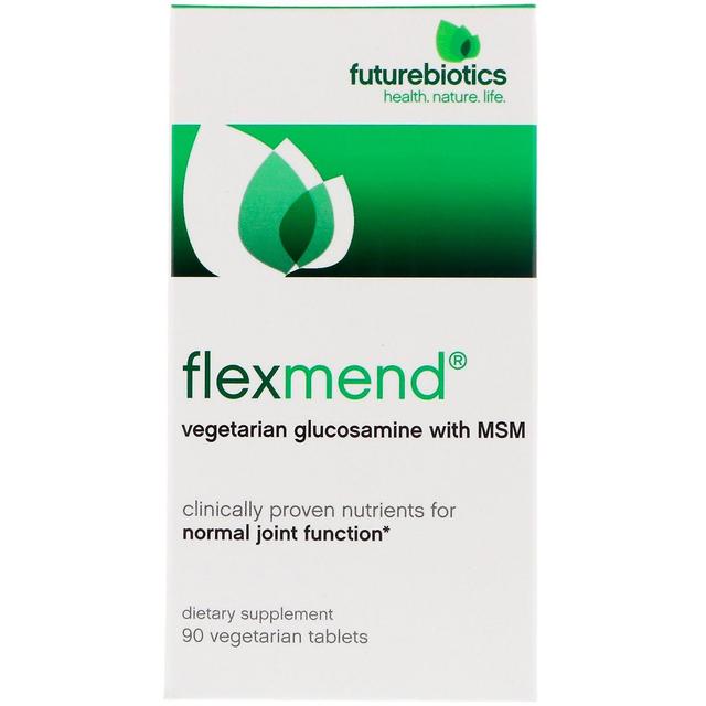 FutureBiotics, FlexMend, Vegetarian Glucosamine with MSM, 90 Vegetarian Tablets on Productcaster.