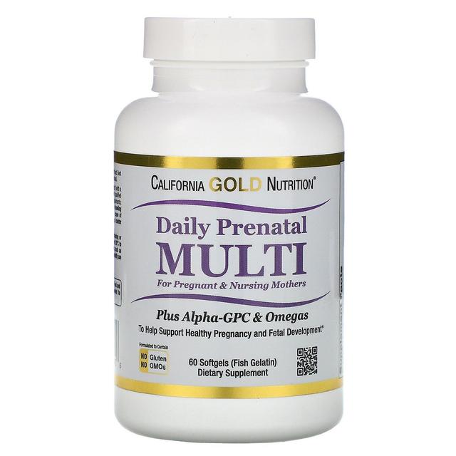 California Gold Nutrition, Prenatal Multi for Pregnant & Nursing Mothers, 60 Fis on Productcaster.