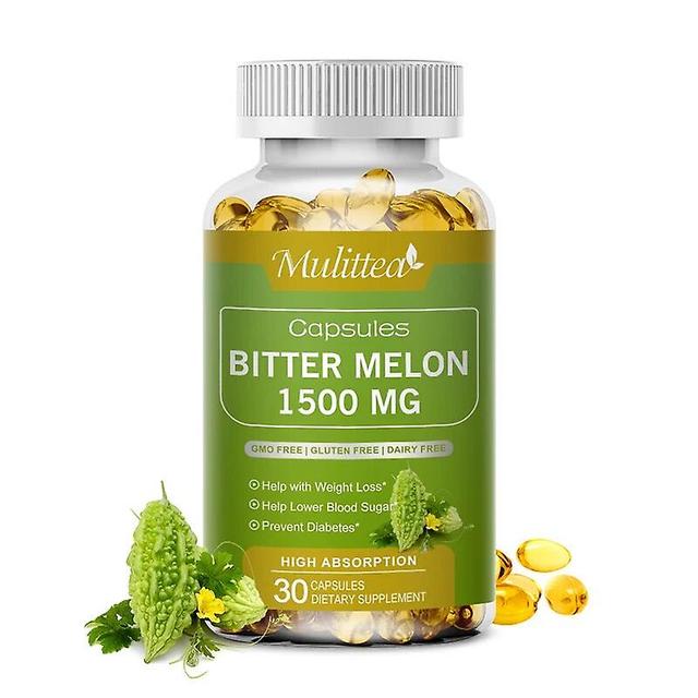 Bitter Melon Capsules Blood Sugar Balance Promotes Glucose Metabolism Vegan & blood pressure balance for Heart ControlTIB TIB . 30pcs on Productcaster.