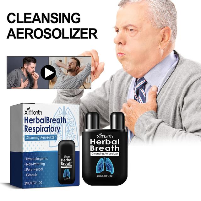 Herbal Breathe Aerossolizador de Limpeza Respiratória, Aerossolizador de Limpeza Respiratória, Suporte Pulmonar Poderoso, Cleanse & Breathe 2pcs on Productcaster.