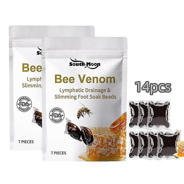 7/14/21/35 pz South Moon Bee Venom Drenaggio linfatico e dimagrimento Foot Soak Perline, sollievo relax 14pcs on Productcaster.