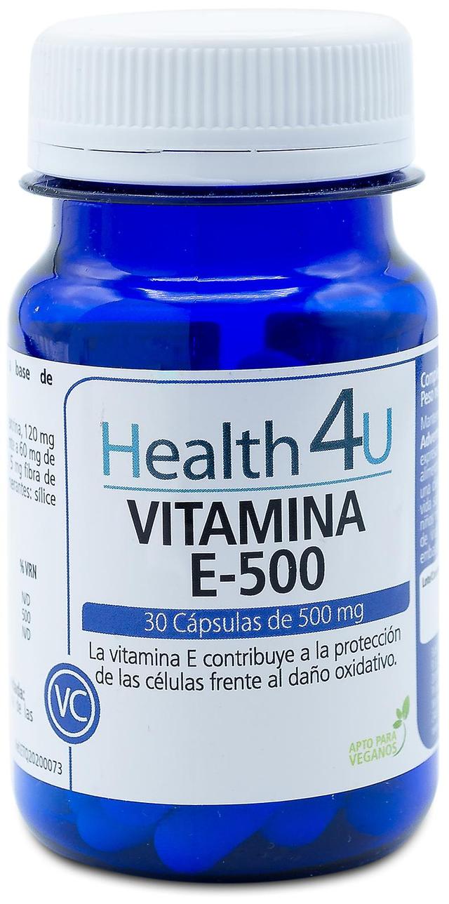 Health 4U Sundhed 4U E-vitamin-500 30 kapsler på 500 mg 35 gr on Productcaster.