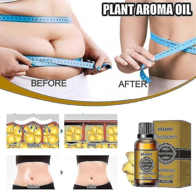 Ginger Slimming Oil Lymphatic Drainage Anti Aging Plant Essential Oil Promote Metabolism Full Body Slim Massage Oils 30ml on Productcaster.