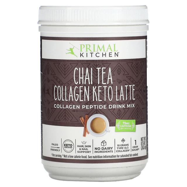 Primal Kitchen, kollageeni Keto Latte, Chai Tea, 8.55 oz (242.4 g) on Productcaster.