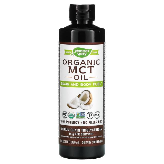 Nature's Way, organiczny olej MCT, 16 fl oz (480 ml) on Productcaster.