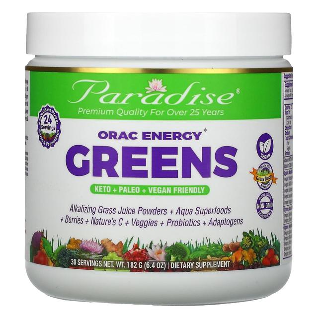 Paradise Herbs Paradieskräuter, ORAC Energy Greens, 6,4 oz (182 g) on Productcaster.