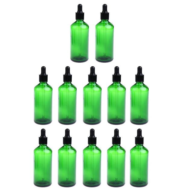 12 Pieces Empty Essential Oils Dropper Bottles Aromatherapy For 30ml Green on Productcaster.