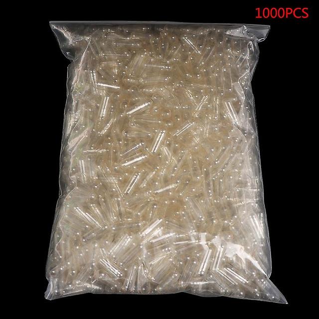 Ronaldo 1000PCS Standard Size 0# Empty Capsules Gelatin Clear Hollow Hard Transparent on Productcaster.