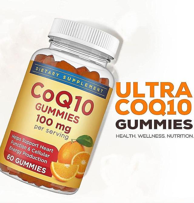 Coq10 Gummies 100 Mg Coq10 Ubiquinone Chewables Support Heart Health And Boost Cellular Energy on Productcaster.