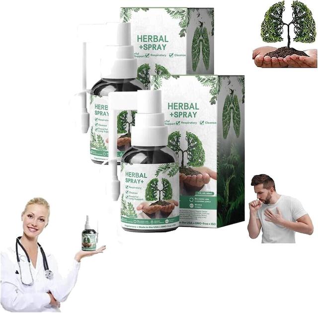 Lisade 2023 Respinature Herbal Lung Cleanse Mist-powerful Lung Support, Herbal Care Essence,30ml Herbal Spray 2 Pcs on Productcaster.