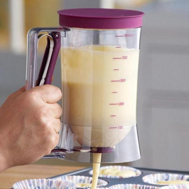 Sunrise Crème Speratator Beslag Meel Pasta Dispenser Bakgereedschap voor Cupcakes Pannenkoeken Cookie Cake Muffins 900ml Maatbeker on Productcaster.