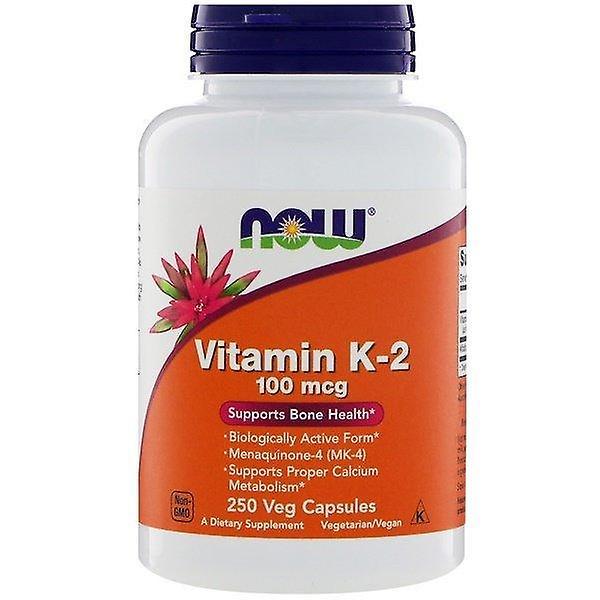 NOW Foods Agora Alimentos, Vitamina K-2, 100 mcg, 250 Veg Cápsulas on Productcaster.