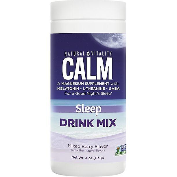 Bebida Natural Vitality Calm Sleep Mix Com Magnésio e Melatonina, Sabor Misto de Frutas Vermelhas - 4 Onças on Productcaster.