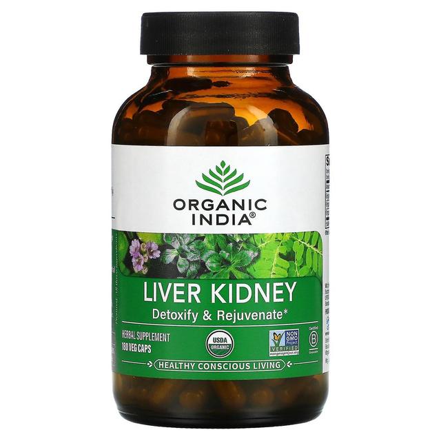 Organic India, Liver Kidney, 180 Veg Caps on Productcaster.