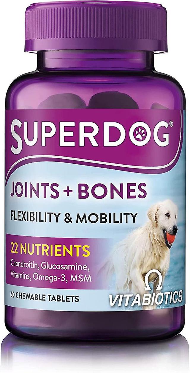 Vitabiotics SuperDog Joints & Bones 60 Chewable Tablets on Productcaster.