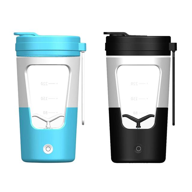 2x 430ml Travel Electric Shaker Bottle For Protein Mixes Cocktail Milkshakes on Productcaster.