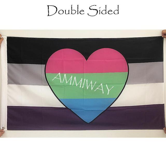 Ederfun Setiap Ukuran Nonbiner Biseksual Combo Kebanggaan Bendera Dan Spanduk Poliester Dicetak Pelangi Lgbt Tunggal Bendera Ganda Double Sided6 19... on Productcaster.