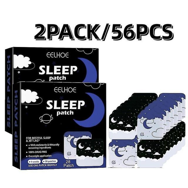 56pcs Parches para dormir Insomnio Parche de ayuda para dormir Descompresión Mejorar el yeso para dormir Para dormir bien A on Productcaster.