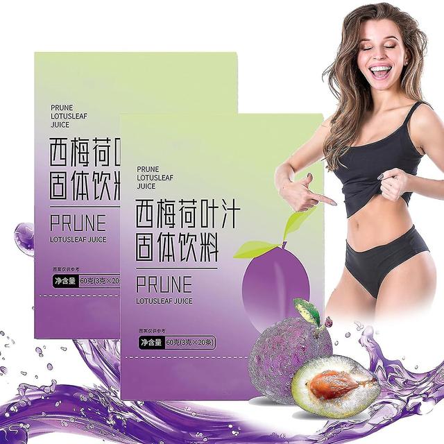 Prune Lotus Leaf Juice, Prune Juice Organic, Prune Lotus Leaf Juice For Big Belly And Fat People, Promote Body Metabolism 2 boxes-40pcs on Productcaster.