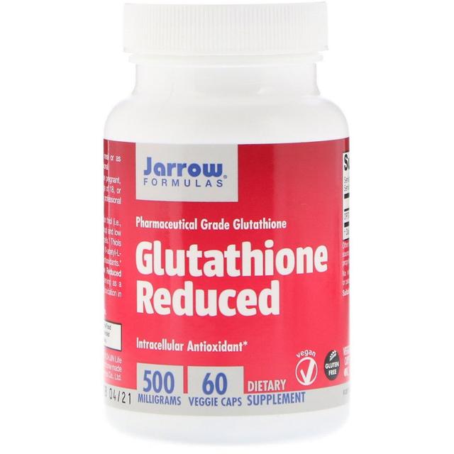 Jarrow Formulas, Glutathione Reduced, 500 mg, 60 Veggie Caps on Productcaster.