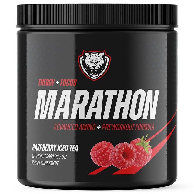 6AM Run, Marathon, Advanced Amino + Preworkout Formula, Raspberry Iced Tea, 12.7 oz (360 g) on Productcaster.