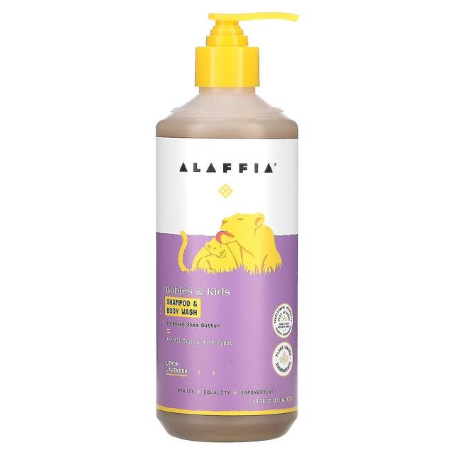 Alaffia, Babies & Kids Shampoo & Body Wash, Lemon Lavender, 16 fl oz (473 ml) on Productcaster.