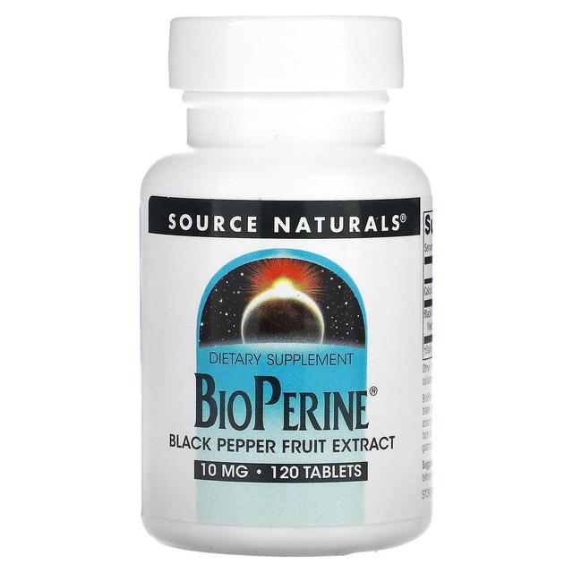 Source Naturals, BioPerine, 10 mg, 120 Compresse on Productcaster.