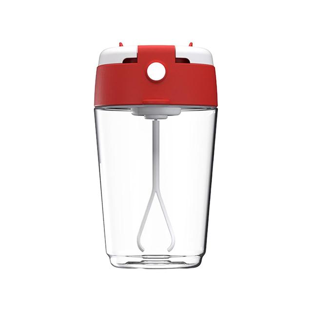 Electric Protein Shaker Bottle Mixer Cup For Protein Mixes Milkshakes Sports Red on Productcaster.