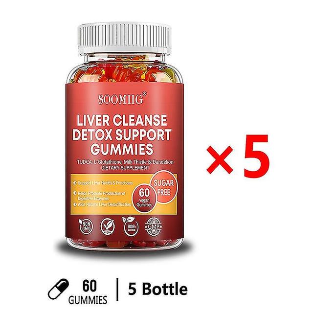 Hywell Liver Cleanse Detox Gummies 20+herbal Blend-natural Liver Health Formula&organic Liver Detox Supplement 60 Vegan Gummies 5 bottle on Productcaster.