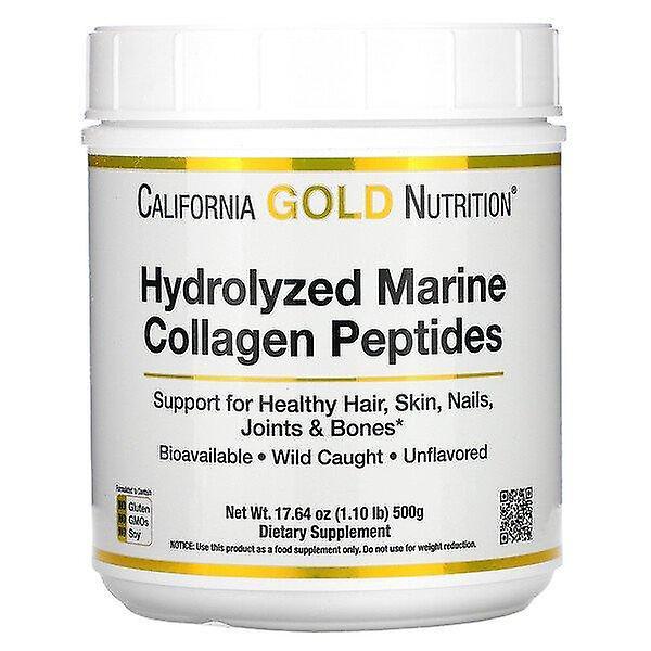 California Gold Nutrition, Hydrolizowane peptydy kolagenu morskiego, Bez smaku, 17.64 oz (500 g) on Productcaster.