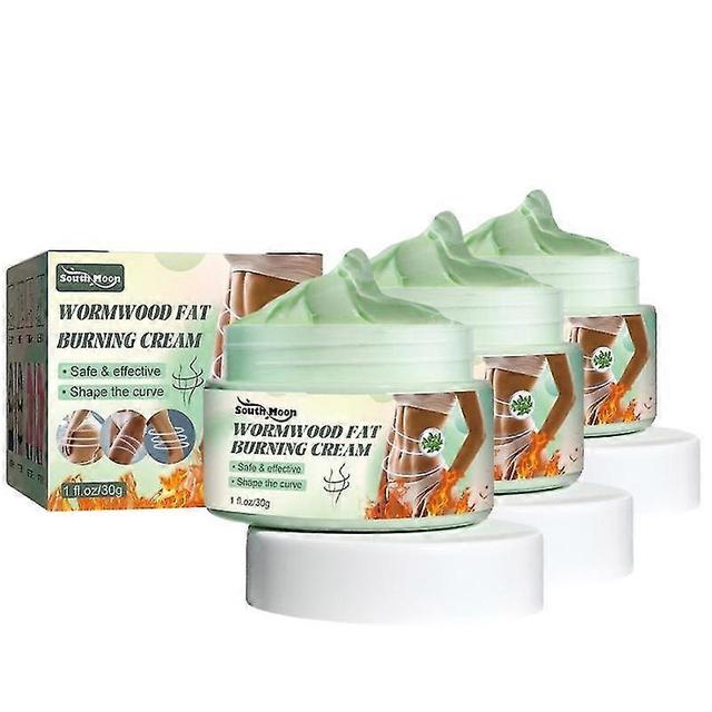 3Pcs Wormwood Lymph Unclog Hot Cream, Anti-cellulite Fat Burning Cream 30g on Productcaster.