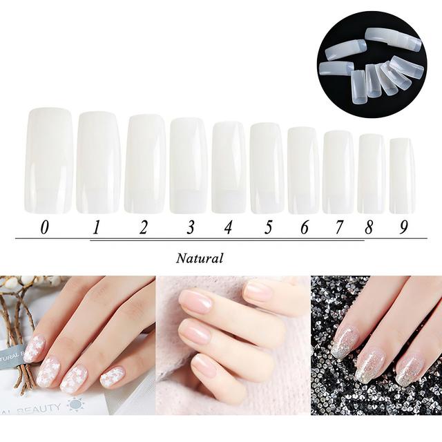 Stargadgets 500pcs valse nagels vanille witte nagel tips naakt acryl tips on Productcaster.