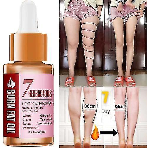 Heyin 1-4pcs 7 Days Leg Muscle Thin Fat Burning Oil, Leg Muscle Reshaping Fat Eliminating Oil 1Pcs on Productcaster.