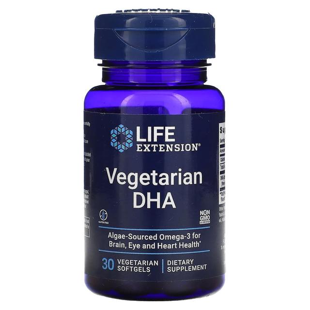 Life Extension, Vegetarian DHA, 30 Vegetarian Softgels on Productcaster.