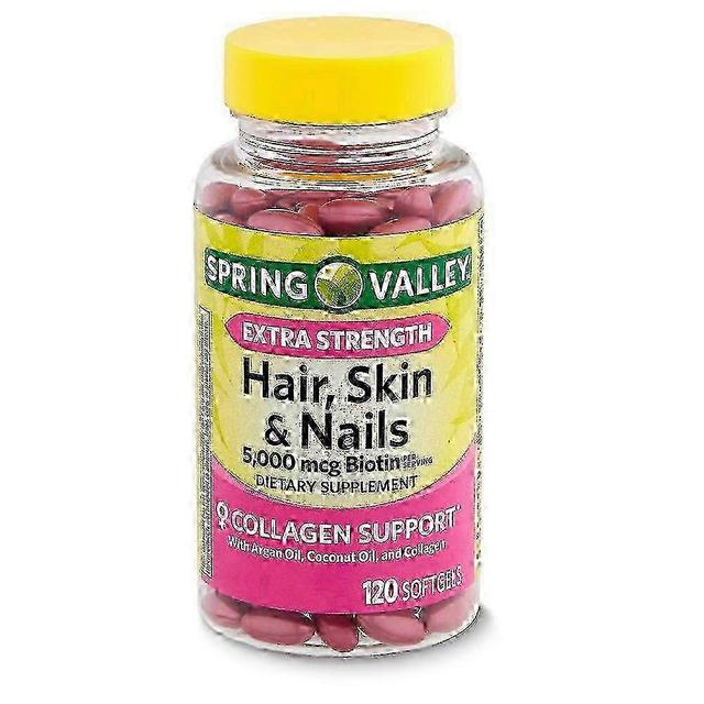 Spring Valley Extra Strength Biotin Hair, Skin & Nails Dietary Supplement, 5, 000 Mcg, 120 Ea on Productcaster.