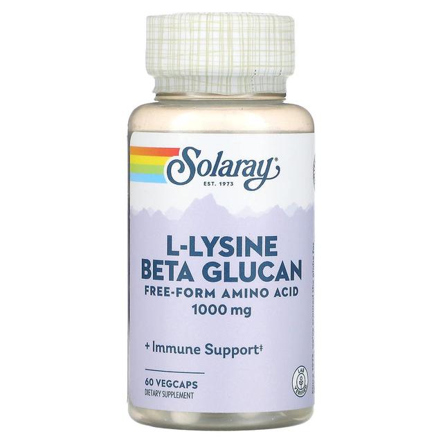 Solaray, L-Lysine Beta Glucan, 500 mg, 60 VegCaps on Productcaster.