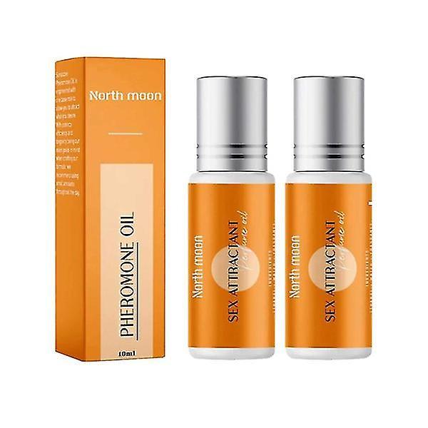 Natural Roll-on feromon infundert eterisk olje parfyme Köln, Unisex tiltrekker menn og kvinner, lenge 2pcs on Productcaster.