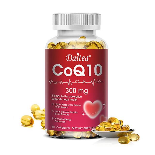 Vorallme High Potency Coq10 Softgels, 300 Mg | Promotes Cardiovascular & Heart Health | Provides Energy To Relieve High Blood Pressure 60 count-1 b... on Productcaster.