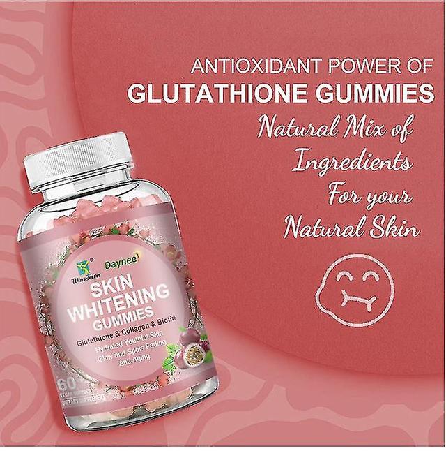 60 Glutathione Collagen Anti-aging L-glutathione Gummies Skin Whitening Food Supplement 3PCS on Productcaster.