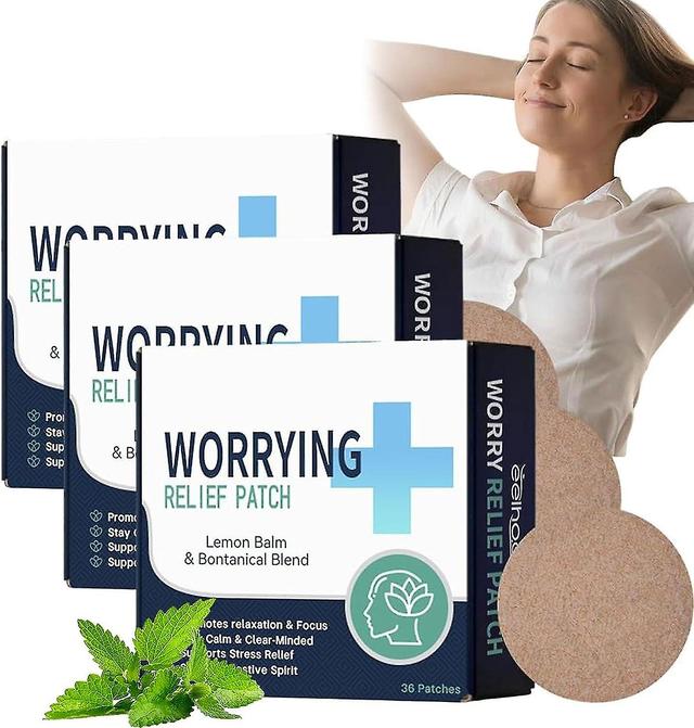 Anxiety Relief Patch, Worrying Relief Patch, Anti Stress Patch, Stress Relief Patch, Worrying Relief Patch For Adults Natural Mood Support 3 boxes on Productcaster.